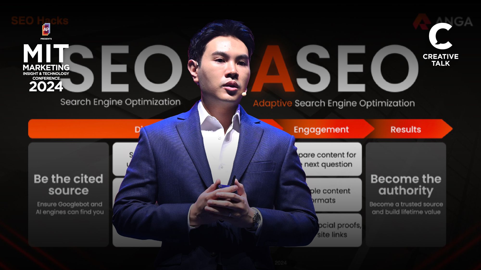 7 เทคนิคทำ SEO ให้เว็บไซต์ติดอันดับ โดย ANGA ในงาน MITCON2024