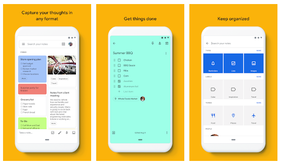 google keep แอพจดโน้ต