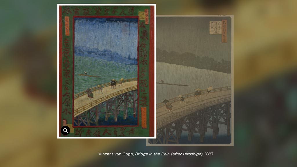 ภาพวาด Bridge in the Rain, 1887